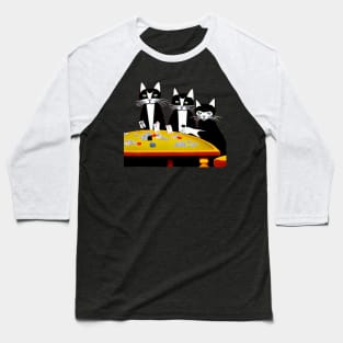 Cats playing poker Baseball T-Shirt